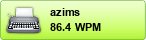 azims's typing test WPM